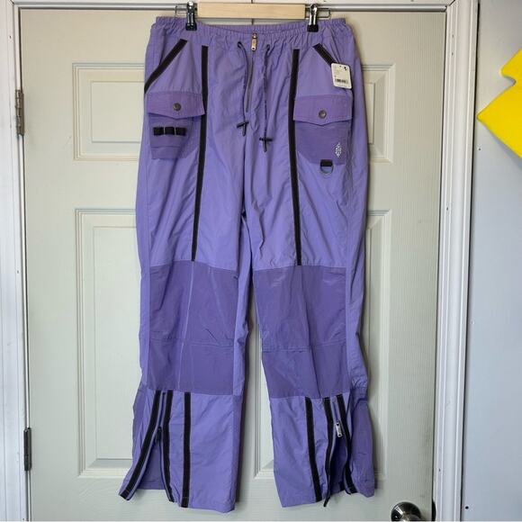 Free People FP Movement Moonbeam Cargo Pant Lilac Purple Womens Size Medium NWT - Picture 3 of 11